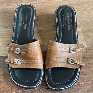 Donald J Pliner Square Toe Mules